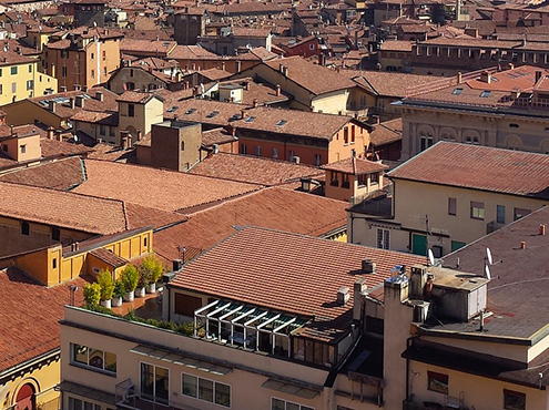 Tetti città di Bologna